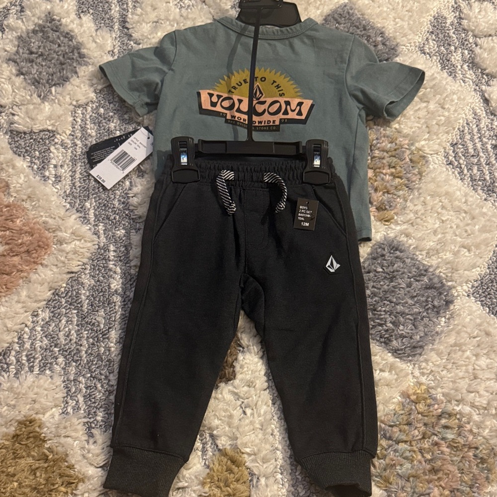 Volcom Kids' Charcoal Jogger Pants